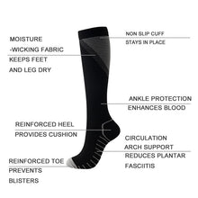 Load image into Gallery viewer, Men Women Knee High/Long Compression Socks