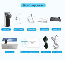 Load image into Gallery viewer, Mini Portable Nebulizer Handheld Inhaler for Kids & Adult