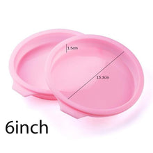 Load image into Gallery viewer, Silicone Cake Mold Round & Rectangular Shapes