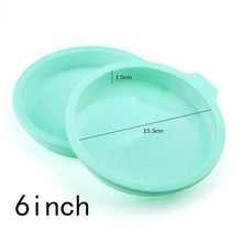 Load image into Gallery viewer, Silicone Cake Mold Round & Rectangular Shapes
