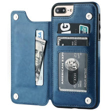 Load image into Gallery viewer, Flip Leather Wallet Case For iPhones