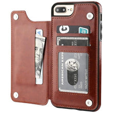 Load image into Gallery viewer, Flip Leather Wallet Case For iPhones