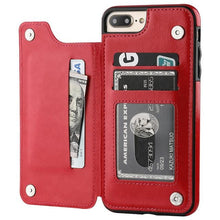 Load image into Gallery viewer, Flip Leather Wallet Case For iPhones