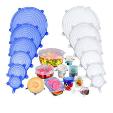 Load image into Gallery viewer, 6Pcs Silicone Stretch Lids Universal