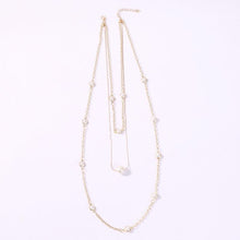 Load image into Gallery viewer, Multilayer Strand Simulated Pearl Necklace and Earrings Set