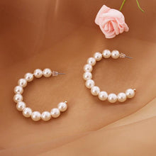 Load image into Gallery viewer, Multilayer Strand Simulated Pearl Necklace and Earrings Set