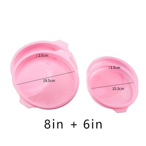 Silicone Cake Mold Round & Rectangular Shapes