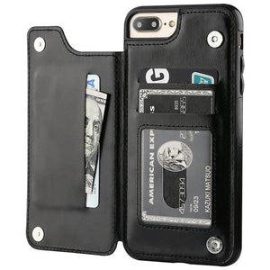 Flip Leather Wallet Case For iPhones