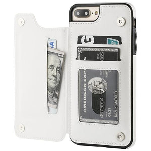 Flip Leather Wallet Case For iPhones