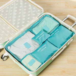 6Pcs Portable Luggage Organizer Travel Waterproof Bags