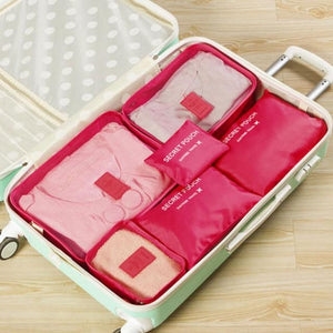 6Pcs Portable Luggage Organizer Travel Waterproof Bags