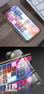 3Pcs Full Cover Tempered Glass For iPhone