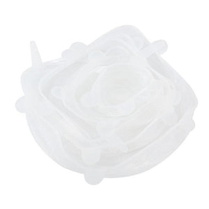 6Pcs Silicone Stretch Lids Universal