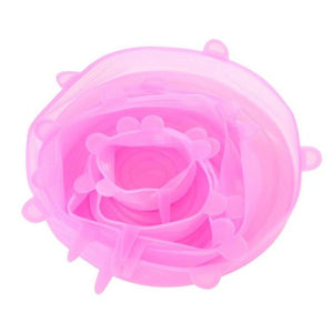 6Pcs Silicone Stretch Lids Universal