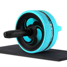 Charger l'image dans la galerie, Roller&amp;Jump Rope No Noise Abdominal Wheel Ab Roller with Mat  For Exercise Fitness Equipment Accessories Body Building
