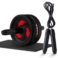 Charger l'image dans la galerie, Roller&amp;Jump Rope No Noise Abdominal Wheel Ab Roller with Mat  For Exercise Fitness Equipment Accessories Body Building
