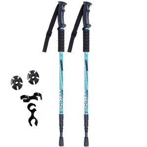 2 Pcs Anti Shock Ultralight Nordic Walking Sticks